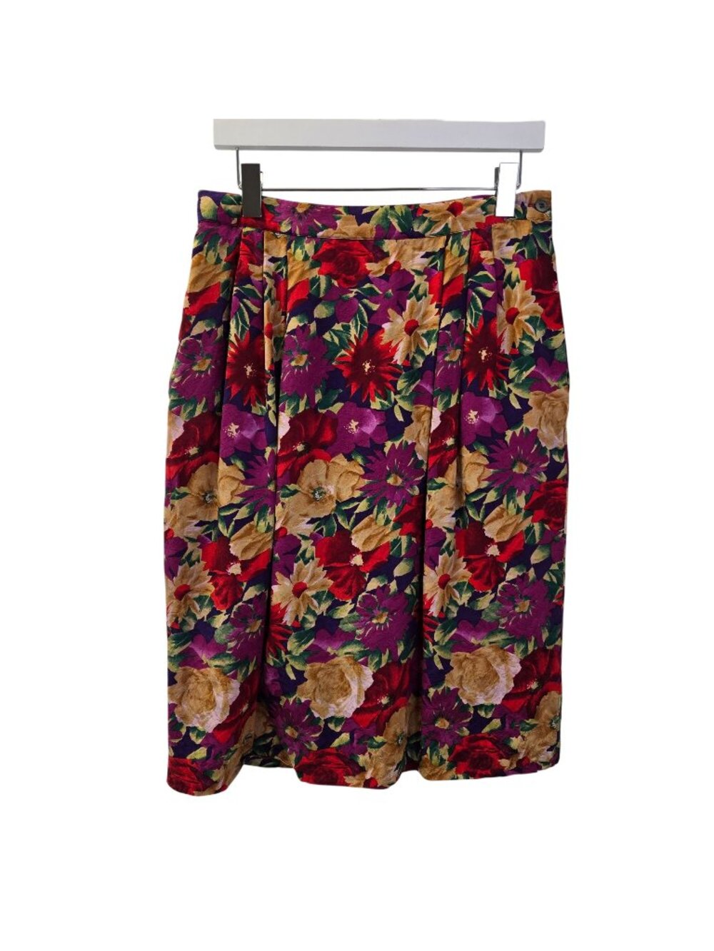 Talbots 100% Silk Floral Pencil Skirt Size 14